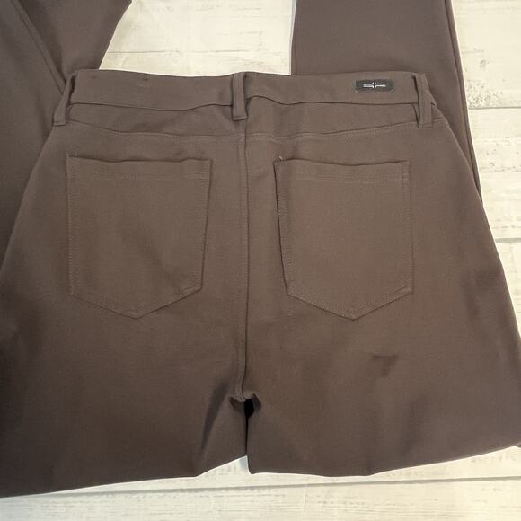 Liverpool LA Brown Stretch Trouser Pants Sz 8/29 Slim Career Work Office Casual - Picture 7 of 8
